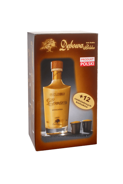 Dębowa Polska Advocatka 0,7 + 12 kieliszków czekoladowych
