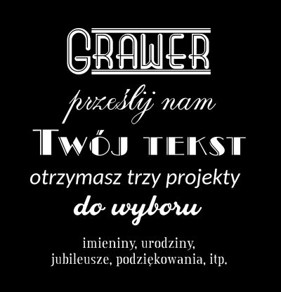 Personalizacja grawer prezent upominek na urodziny