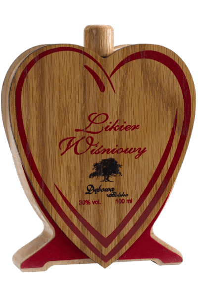 likier cherry 0 1 w opakowaniu w kształcie serca