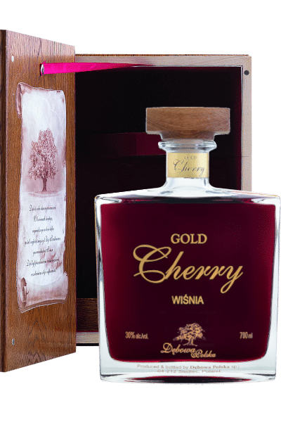 likier cherry 0 7 w dębowej księdze