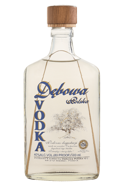 wódka dębowa 0 35 w płaskiej butelce