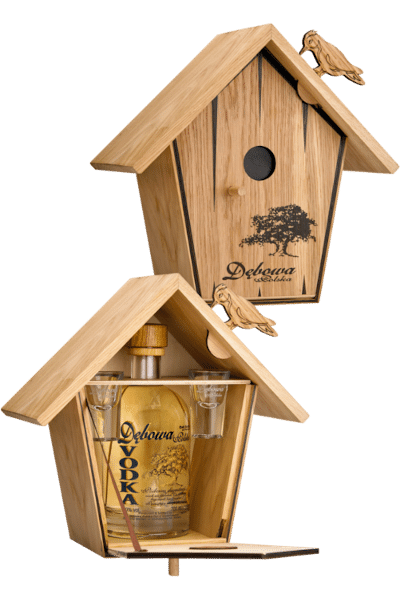 wódka dębowa 0 7 w budce dla ptaków niskiej