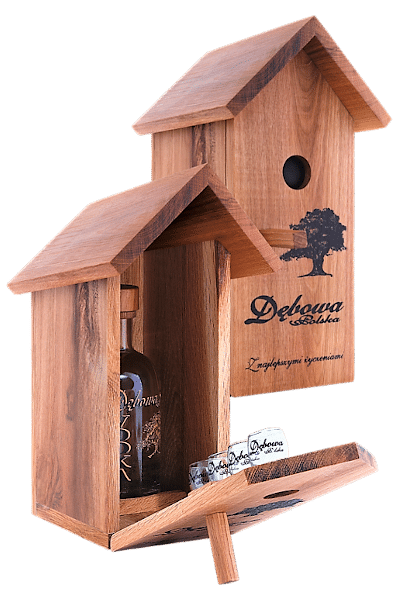 wódka dębowa 0 7 w budce dla ptaków wysokiej