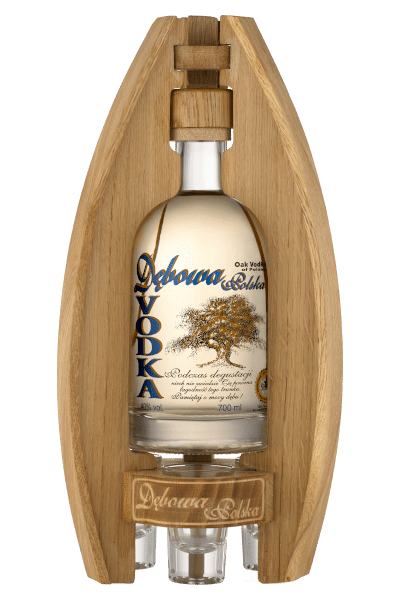 wódka dębowa 0 7 futura w dębowym stojaku