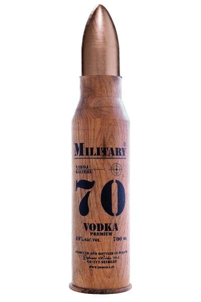 wódka dębowa 0 7 w kształcie naboju