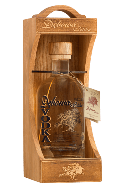 wódka dębowa 0 7 w dębowym regaliku