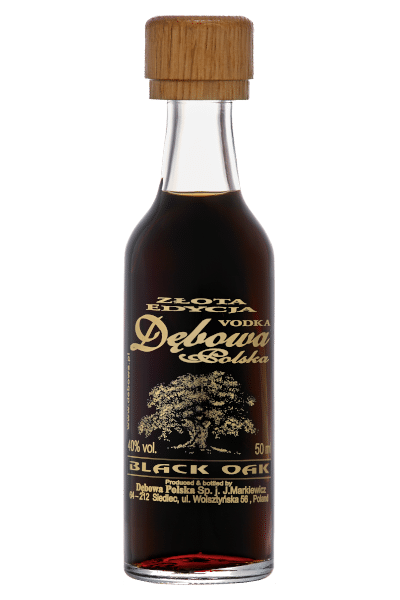 wódka dębowa black 0 05 w smukłej butelce miniaturce