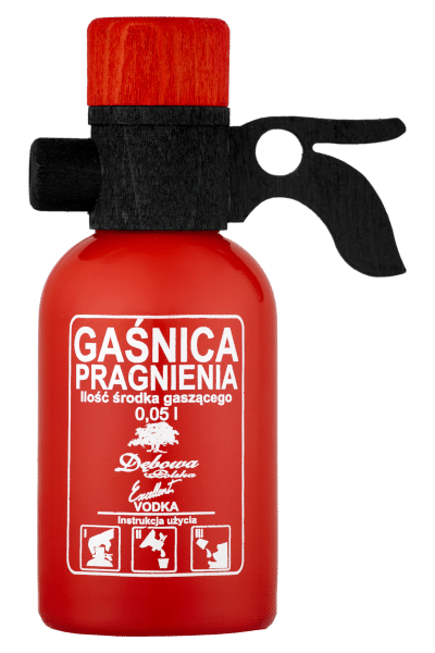 wódka excellent 0 05 w opakowaniu w kształcie gaśnicy pragnienia