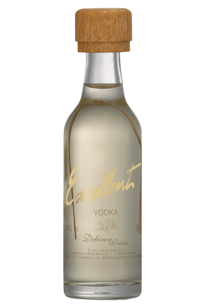 wódka excellent 0 05 w smukłej butelce miniaturce