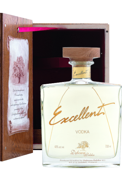 wódka excellent 0 7 w dębowej księdze