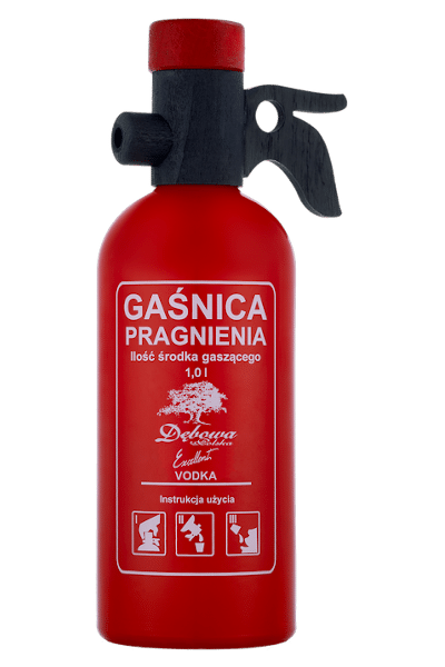wódka excellent 1 0 w opakowaniu w kształcie gaśnicy pragnienia