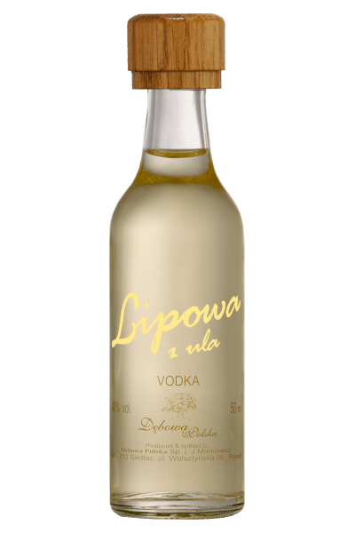 wódka lipowa 0 05 w smukłej butelce miniaturce