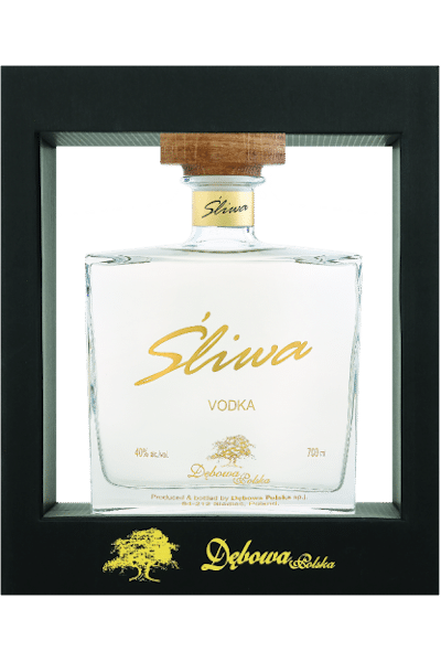 wódka śliwa 0 7 w czarnym etui exclusive