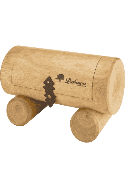 Wódka Dębowa Polska 0,7 kuferek okrągły prosty+2 kieliszki - obrazek 2