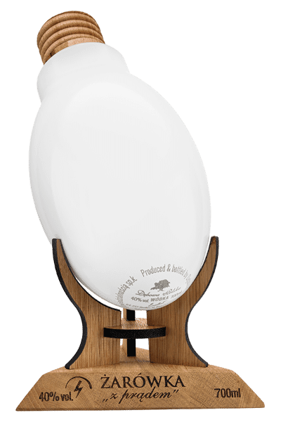 Wódka Dębowa Polska Excellent żarówka z prądem